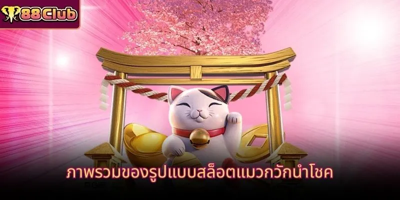 ภาพรวมของรูปแบบสล็อตแมวกวักนำโชค